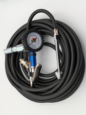 10m Heavy Duty Tyre Tire Inflator Hose Gauge Gun Male C Suzie Coupling HGV Truck