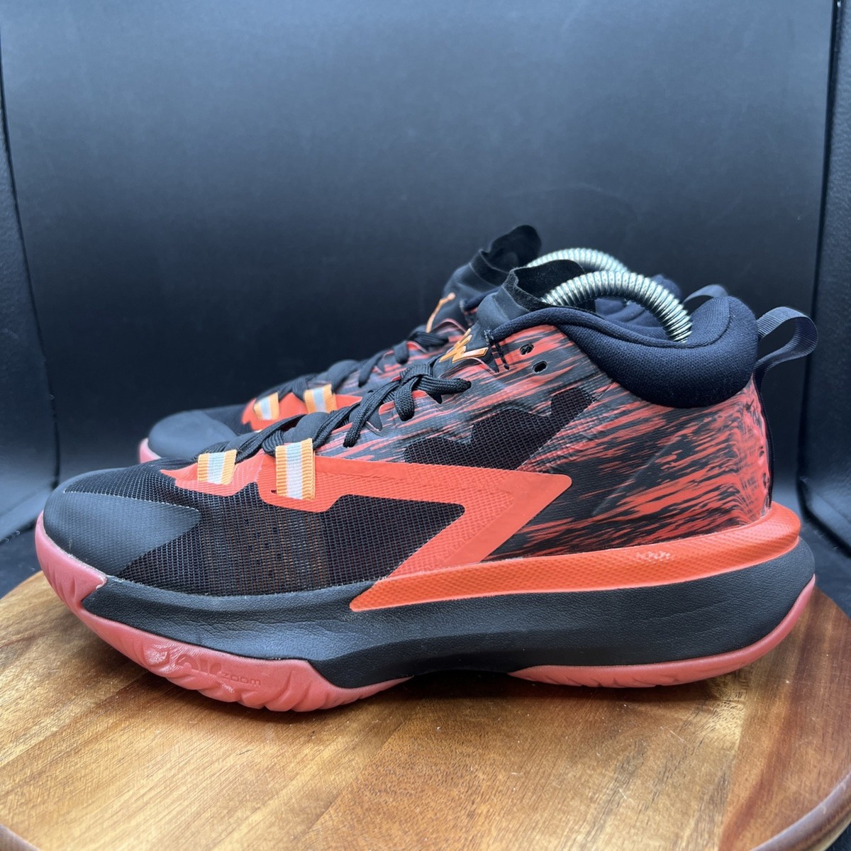 Nike Men's Size 7 Naruto x Jordan Zion 1 SP Nine Tails Shoes Black