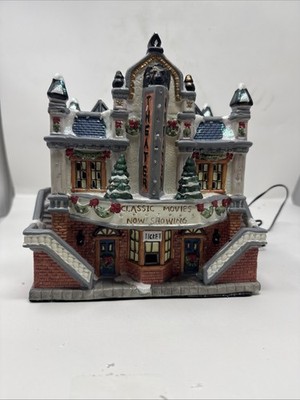 Lemax Enchanted Forest Fiber Optic Porcelain Lighted House Theater