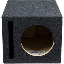 8 inch Vented Enclosure Carpeted Car Subwoofer Speaker Box - Improves Audio Q...