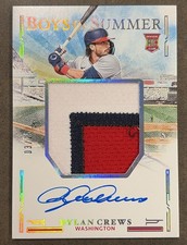 Dylan Crews RPA 2025 Boys Of Summer RC #03/25 CD #JMS-DC Rookie Patch Auto Nats