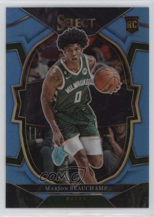 2022 Panini Select Concourse Light Blue Prizm 208/299 MarJon Beauchamp #75 14t3