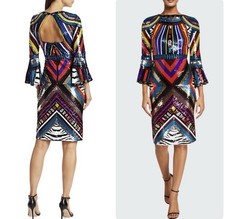Alice Olivia New Jae Open Back Sequin Dress Size 0 $1,095.00