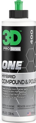 3D One Car Scratch & Swirl Remover Hybrid Compound 8oz