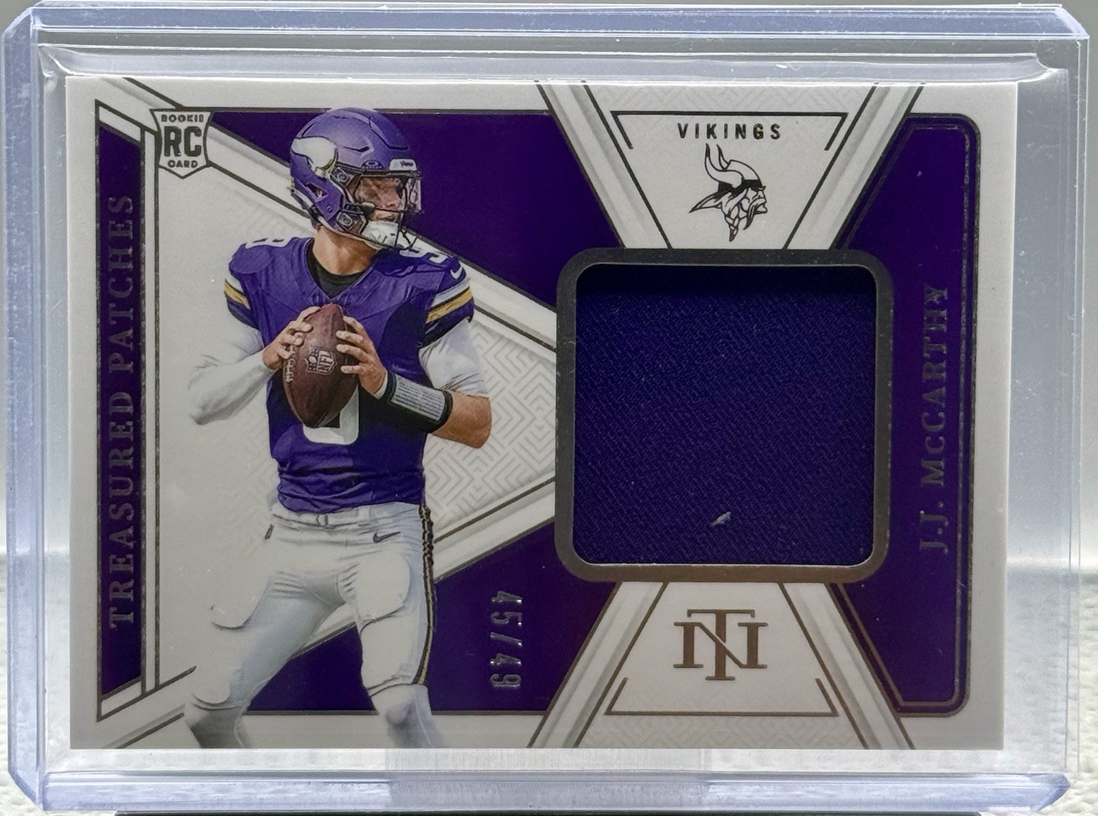 2024 National Treasures JJ McCarthy Treasured Patches /49