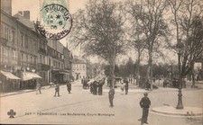 24 Perigueux les boulevards cours Montaigne animée 1906