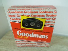 Goodmans GLS-140 Classic Car Super Bass Reflex 3 Way Speakers NEW IN BOX Vintage