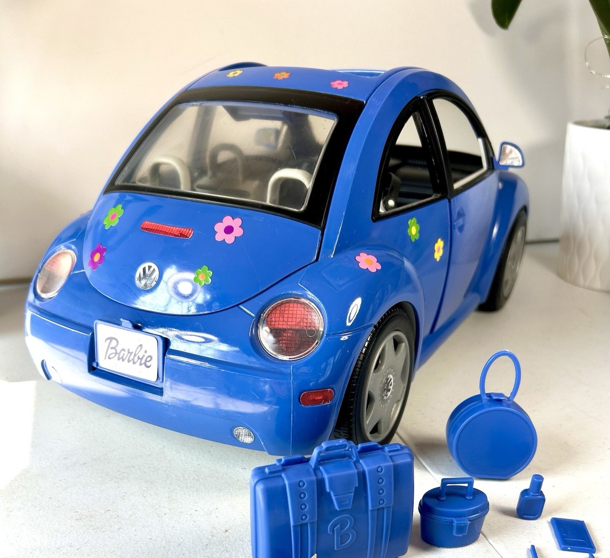 Vintage Barbie Volkswagen New Beetle VW Royal Blue, Mattel, Mint