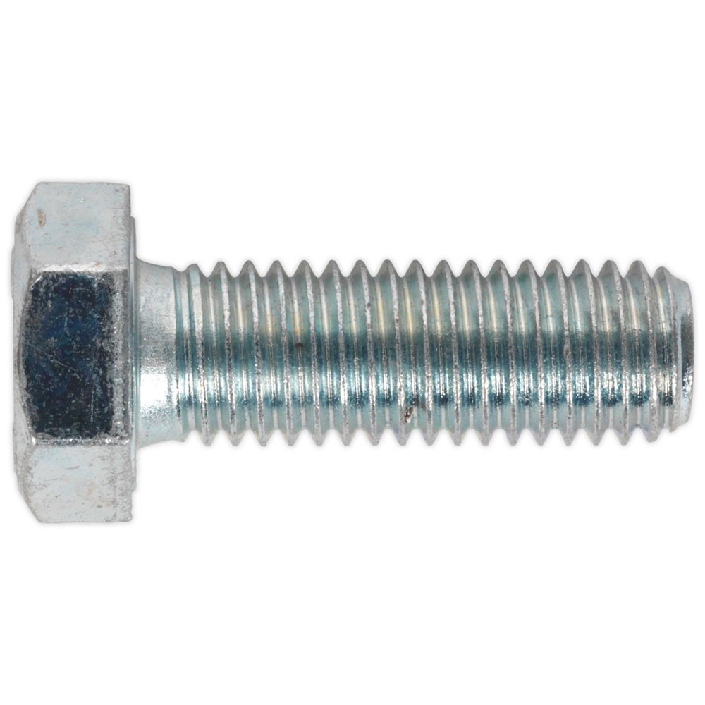 Sealey HT Setscrew M12 x 35mm 8.8 Zinc DIN 933 Pack of 25