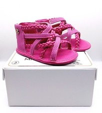 Michael Kors Baby Amy-888 Girls Size 3 6-9 Moths Wild Red Rose Sandals