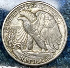 "HIGHER GRADE"  1941-D WALKING LIBERTY SILVER HALF DOLLAR DENVER MINT  RIM NICKS