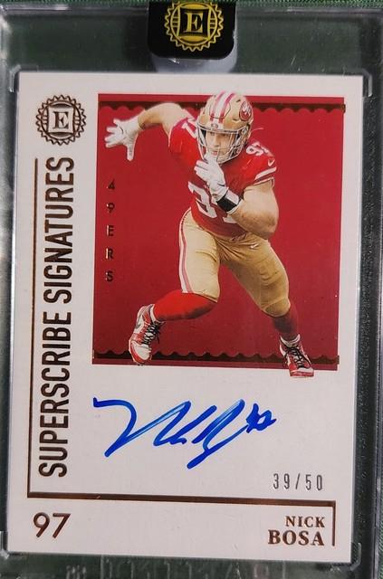 2021 Panini Encased Football Superscribe Signatures Nick Bosa 🔥/50