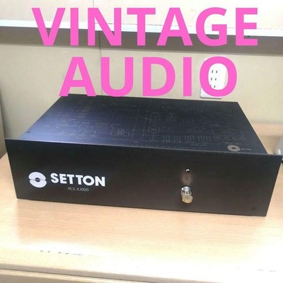 SETTON RCS.X.1000 HI.FI CONTROL CENTER Weight: 7.6 kg Operation
