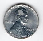 1943 D UNCIRCULATED Lincoln Wheat Cent Steel - Actual Coin Shown - oxidized