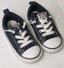 Converse Chuck Taylor All Star Kids Infant Black Low Top Shoes 7J235 Size 7