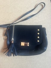 RIVER ISLAND BLACK TASSEL SIDE BAG