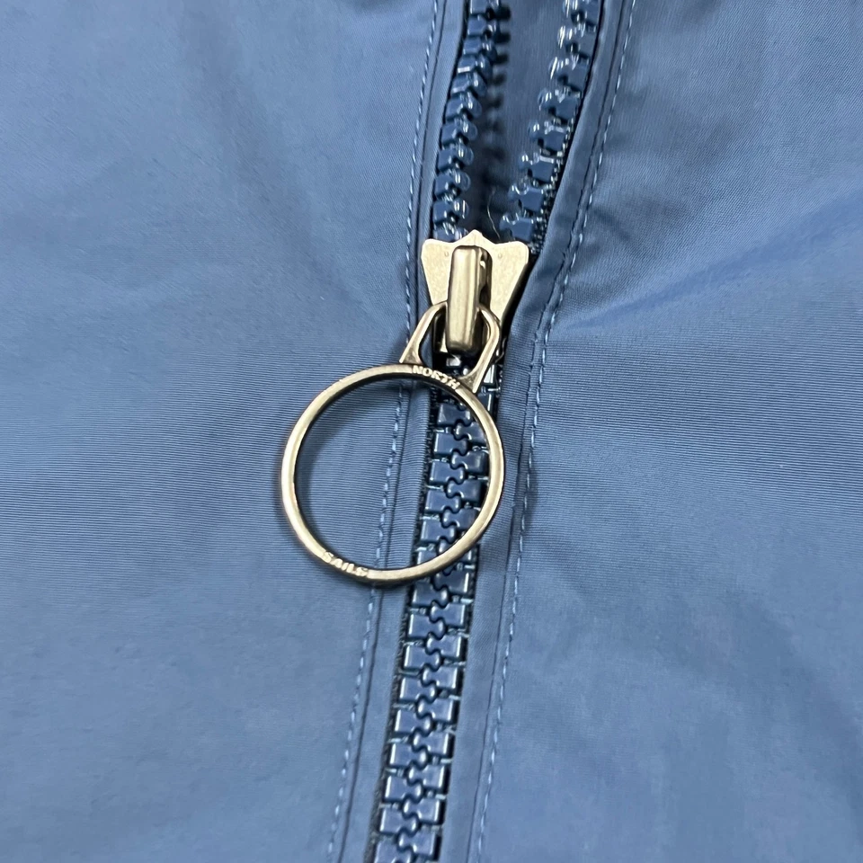 North Sails Harrington Jacket Blue Full Zip Nylon Mens Small S Slim Fit - image 3 of 4