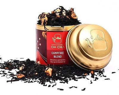OH CHA - Assam Tea, Toasty Christmas Campfire Blend 35gm with Marshmallow, Choco