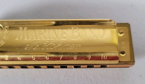 MARINE BAND HOHNER 100TH ANNIVERSARY GOLDEN LIMITED EDITION 1896-1996 Key Of C - Picture 17 of 20