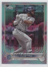 2022 Topps Chrome Sonic Aqua & Pink Pulse Refractor 19/199 Willi Castro #173 ut4