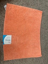 Just Home Chenille Bath Rug 17" x 24" Color: Papaya Punch New w tags 