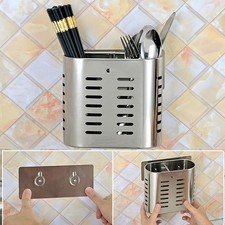 Chopsticks Hanging Organizer Stainless Steel Utensil Drying Racks with Hollow