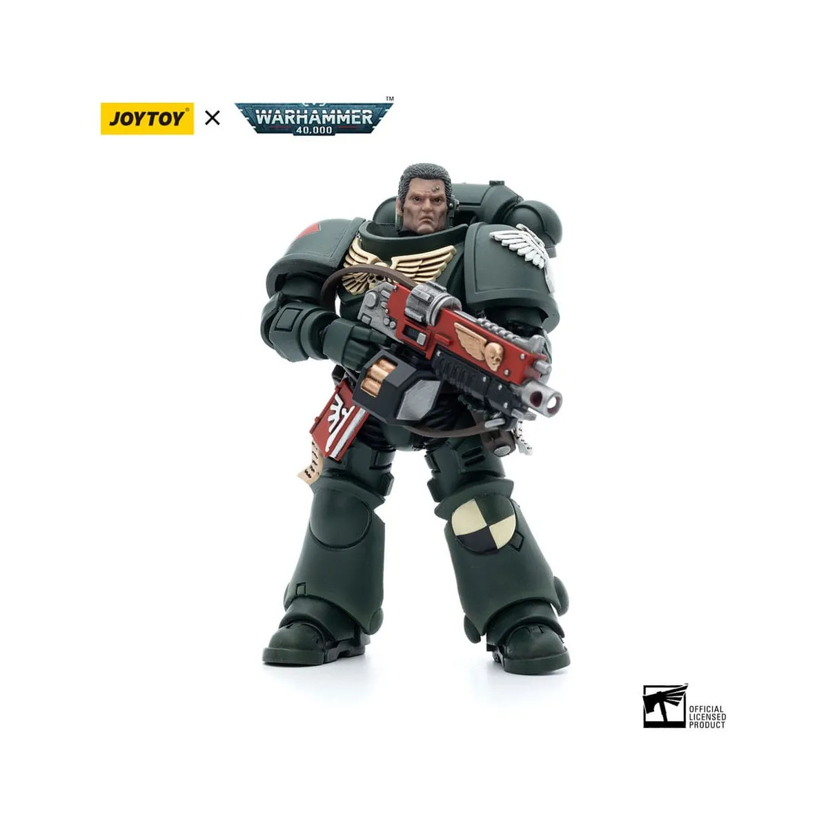 JoyToy Warhammer 40k Dark Angels Intercessors Figurine Articulée Space Marines 1/18