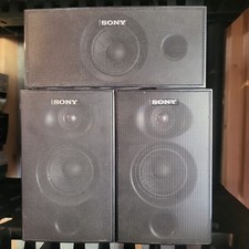 Sony Surround Sound Speakers SET 3 SS-CNP900 Center SS-MSP7000 L/R Tested Works
