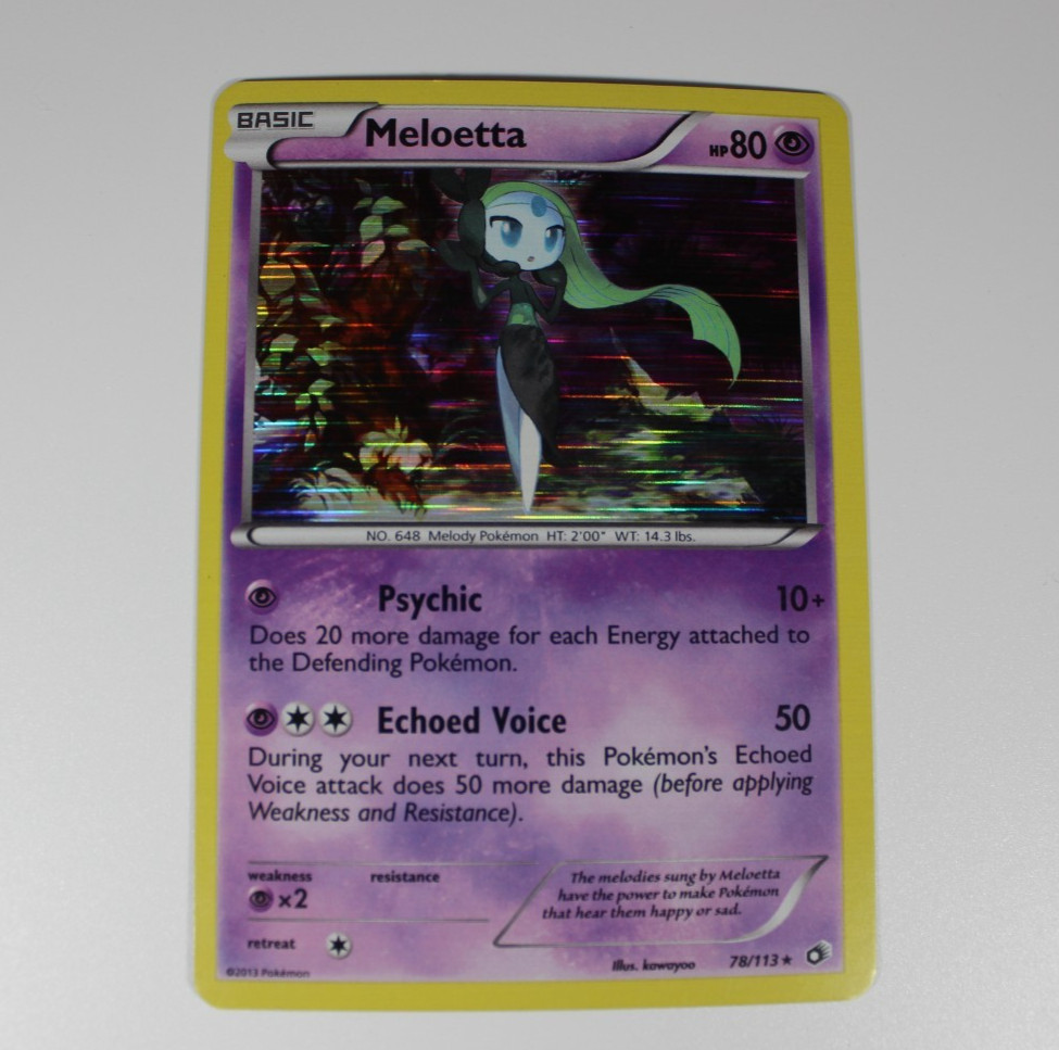 Meloetta (78) 78/113 Holo Rare Legendary Treasures Pokemon Lightly Played