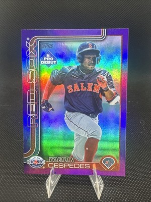 2025 Topps Pro Debut - Yoeilin Cespedes PD-28 Purple /299 Red Sox