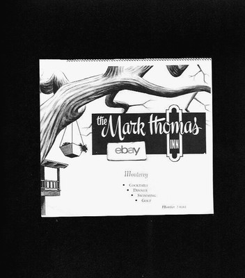 MARK THOMAS INN MONTEREY CALIFORNIA 1960 SWIMMING & GOLF AD
