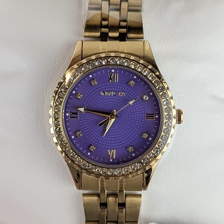 Invicta Wildflower Orologio da Donna in acciaio inossidabile con movimento Quarzo - 21mm, Oro : Invicta