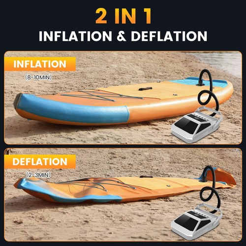 Paddle Board Pump Electric Portable, High Pressure Sup Pump - Dual Stage Inflati - Picture 14 of 14