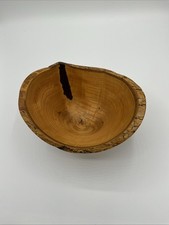 Stunning Hand-Turned Live Edge Centerpiece Bowl Signed 2021
