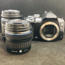 Olympus E-510 Black 10MP Digital SLR Camera w/14-42mm, 40-150mm Double Lens Kit