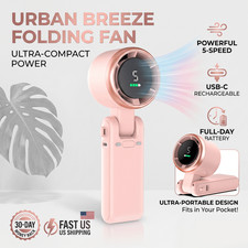 Mini Portable Handheld Turbo Fan USB Rechargeable Cooling Fan Up to 10 Hours US