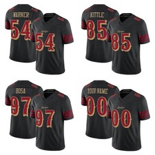 Adult/Youth Stitched 49ers Black 2025 F.U.S.E “Rivalries”  Jersey