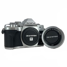 Olympus OM-D E-M10 Mark IV Mirrorless Camera  14-42mm EZ Lens  Silver  NEW