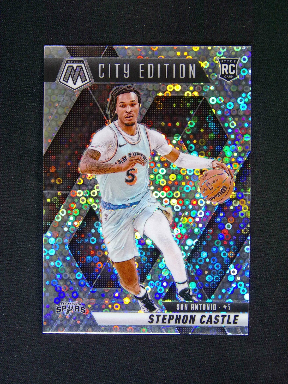 2024-25 Panini Mosaic Stephon Castle #290 RC Rookie City Fast Break
