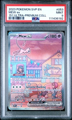 New Listing2023 POKEMON SVP EN-SV BLACK STAR PROMO #053 MEW EX PSA 9