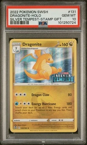 Dragonite (Silver Tempest Stamped) 131/195: Sword & Shield Promo Cards - PSA 10