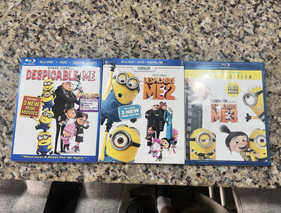 Despicable Me 3-Movie Collection Blu-ray+DVD+Digital Copy Illumination LE SE