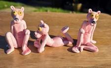 Vintage Pink Panther Figurine Set Of 3