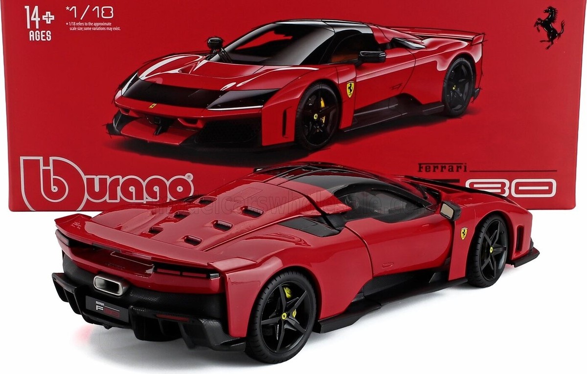 2024 Ferrari F80 Rosso Corsa/Black Wheels Dealer Exclusive 1:18 by
