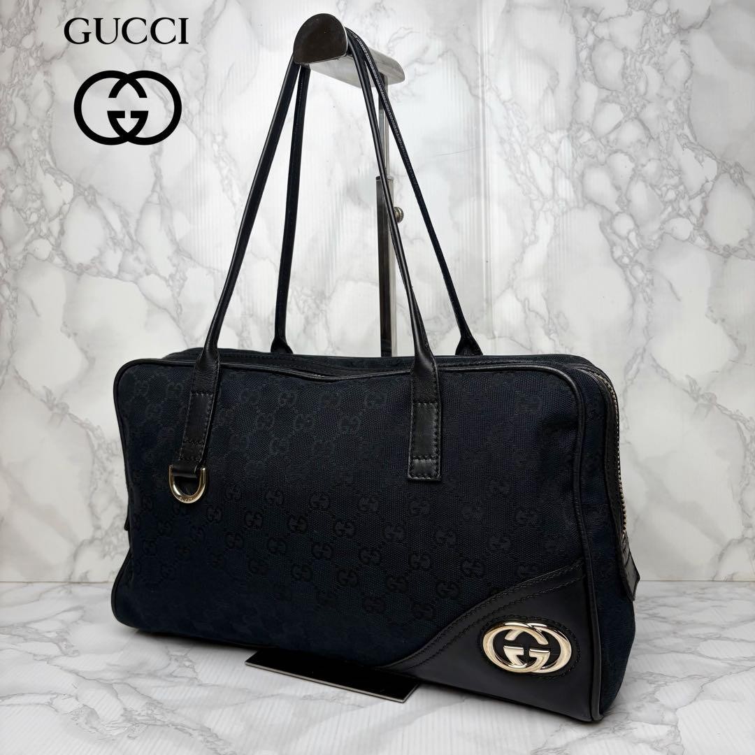 GUCCI Interlocking Tote Bag GG Pattern ha2 From Japan