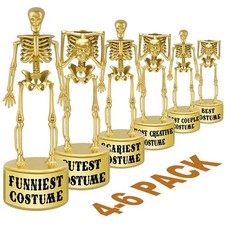 ORIENTAL CHERRY Halloween Party Supplies - Golden Best Costume Skeleton Troph...
