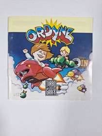 Ordyne NEC TurboGrafx 16 Duo Case And Manual Only- No Game