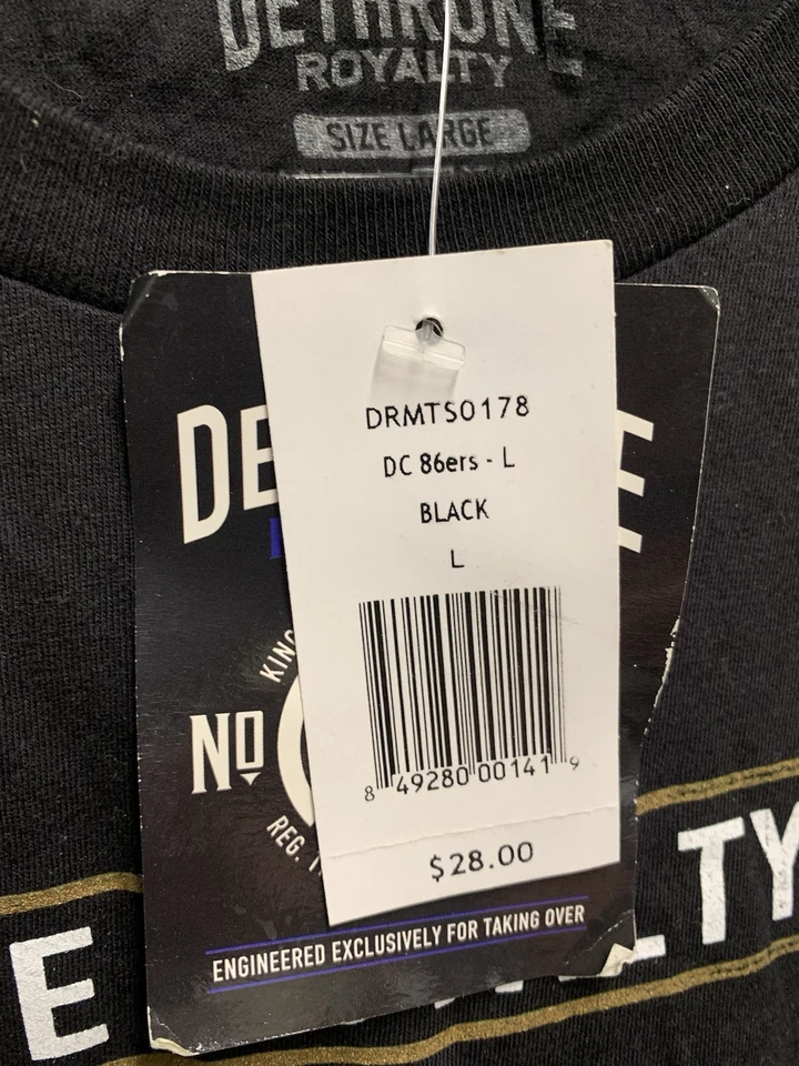 OOP RARE Dethrone Royalty Adult Man Size Large L T-Shirt  Daniel Cormier UFC NEW - Image 3 of 4