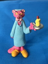 Figura de PVC de goma vintage 1989 PINK PANTHER 2,75" UA Pictures Regalos nocturnos