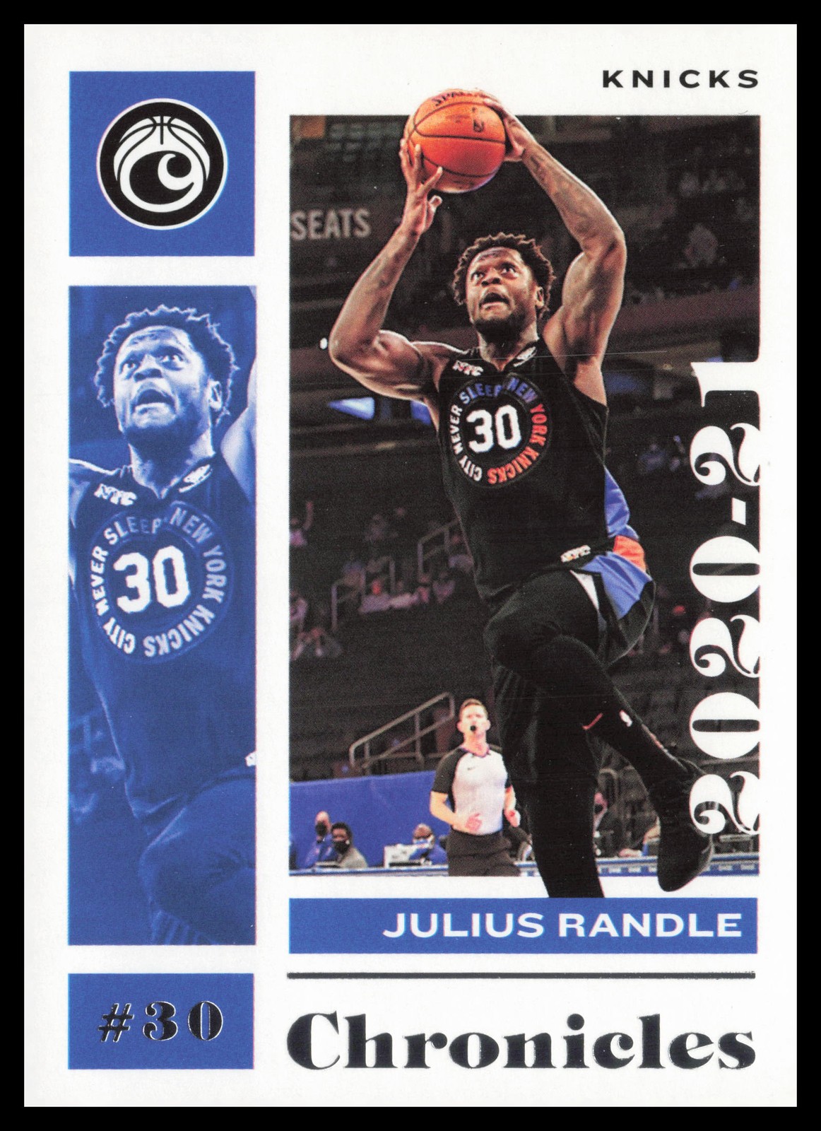 2020-21 Panini Chronicles #12 Julius Randle New York Knicks Teal Basketball Card